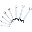 KS Tools Double open ended spanner set, 8 pcs, 6x7-20x22mm - 517.0148