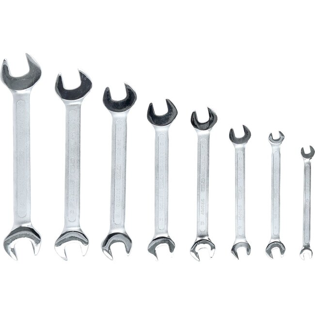 KS Tools Double open ended spanner set, 8 pcs, 6x7-20x22mm - 517.0148