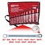 KS Tools Double ring wrench set, offset, 11 pcs 6-32mm - 517.0222