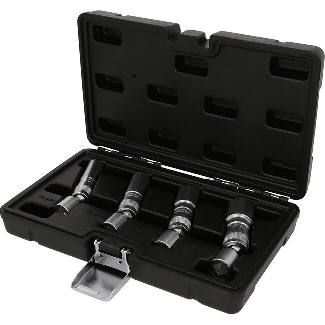 KS Tools 3/8" spark plug socket set, 4-pcs, magnetic with articulation - 517.1145