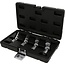 KS Tools 3/8" spark plug socket set, 4-pcs, magnetic with articulation - 517.1145