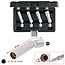 KS Tools 3/8" spark plug socket set, 4-pcs, magnetic with articulation - 517.1145