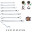 KS Tools RESCUEpower Double ended ring wrench offset set 7 pcs 6-19mm  - 517.1555