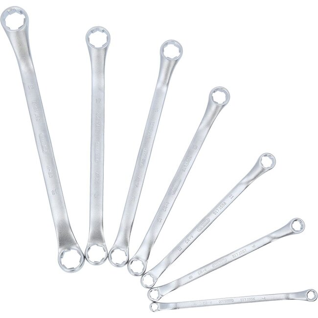 KS Tools RESCUEpower Double ended ring wrench offset set 7 pcs 6-19mm  - 517.1555