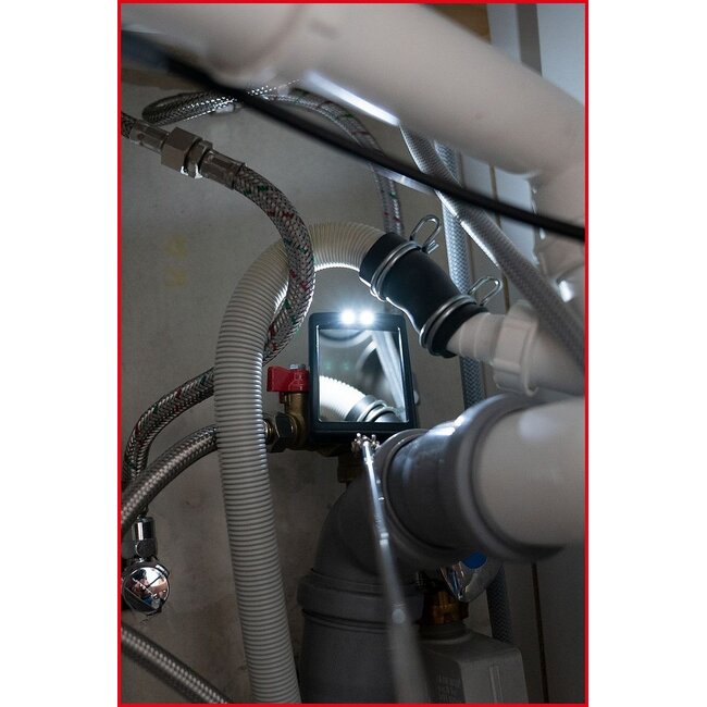 KS Tools Flexibler und Teleskop-Magnethalter und Inspektionsspiegel-Satz, 6-tlg - 550.1090