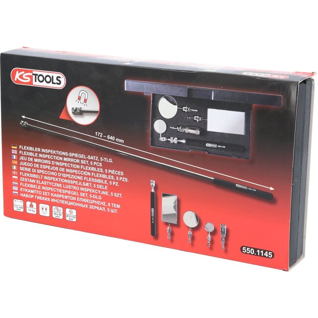 KS Tools Flexibele inspectiespiegelset - 5 - delig - 550.1145