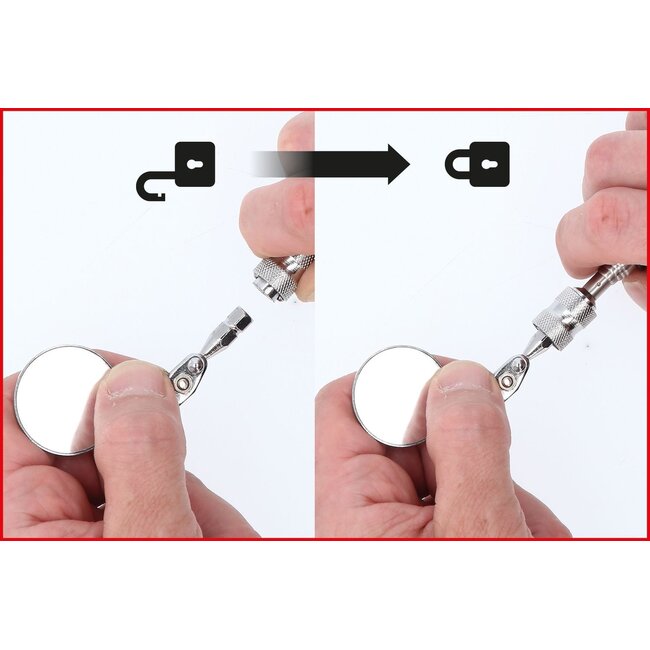 KS Tools Flexibele inspectiespiegelset - 5 - delig - 550.1145