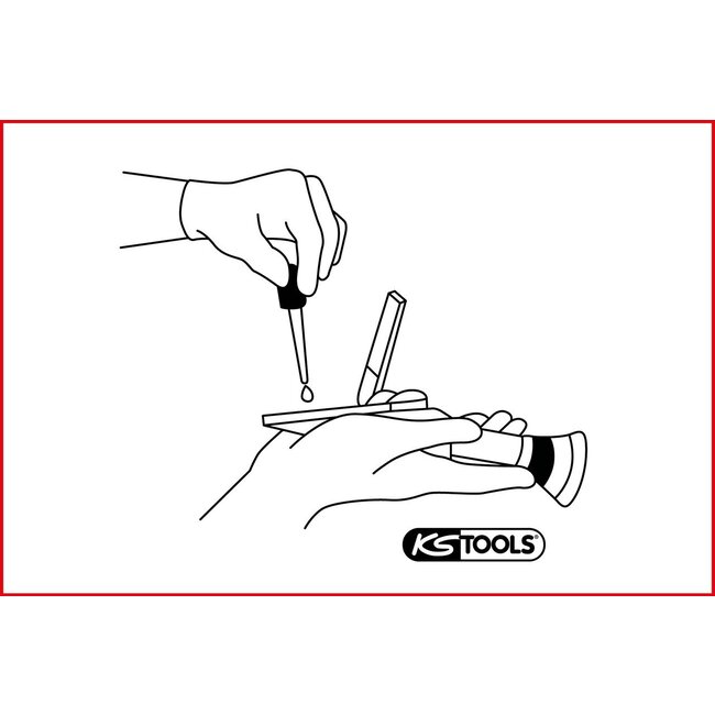 KS Tools Refractometer-optical tester for battery fluid, antifreeze and AdBlue® additives - 550.1285