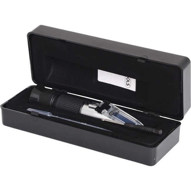 KS Tools Refractometer - optical tester for battery fluid and antifreeze - 550.1290
