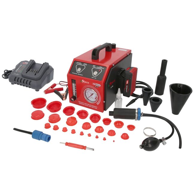 KS Tools Nebelmaschine zur Lecksuche, mit 2 Ah Akku, 36-tlg - 550.1470