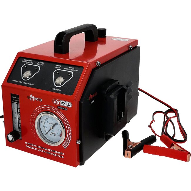 KS Tools Machine à fumée pour la détection de fuites, avec batterie de 2 Ah, 36 pcs - 550.1470
