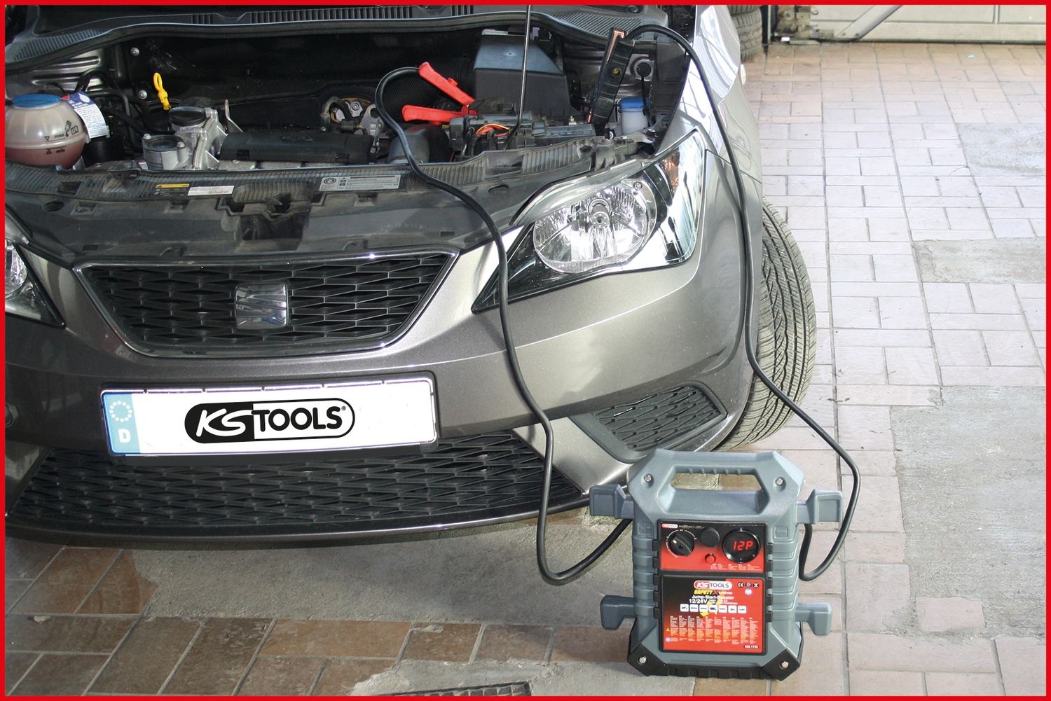 KS Tools 12 +24 V Startbooster - mobiele starthulp 1400 A - 550.1720, foto 4 van 6