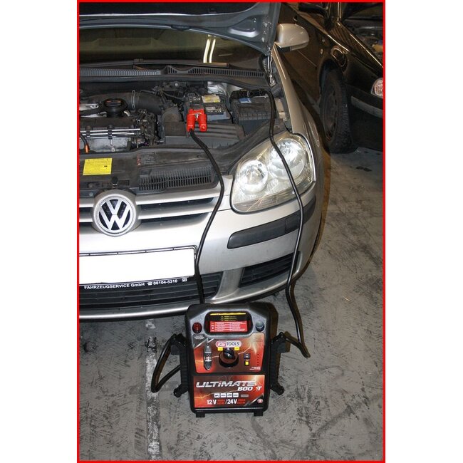 KS Tools 12 V + 24 V Batterie-Booster, mobiles Starthilfegerät 1700 A - 550.1820