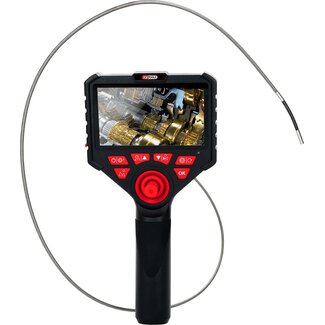 KS Tools HD-videoscoopset met Ø 3,9 mm 720 en 0° HD-frontcamera-sonde - flexibele PVC-huls