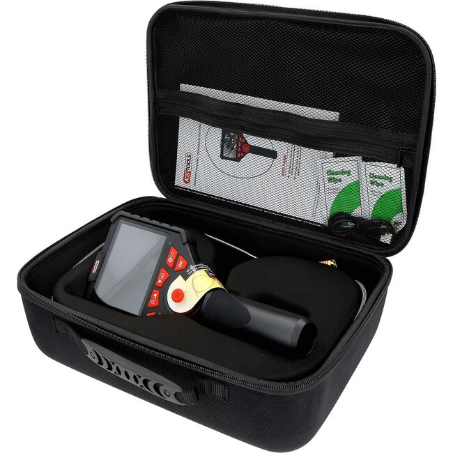 KS Tools Set vidéoscope HD avec sonde de caméra frontale HD 720° et 0° Ø 3,9 mm, gaine flexible en PVC - 550.7580