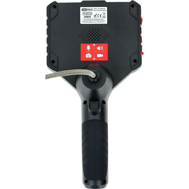 KS Tools HD video scope set with Ø 3.9 mm 720° and 0° HD front camera probe, flexible PVC cover - 550.7580