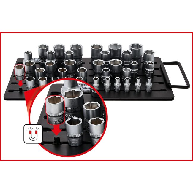 KS Tools Magnetisch dopsleutel-opbergsysteem - 38 - delig - 800.0185