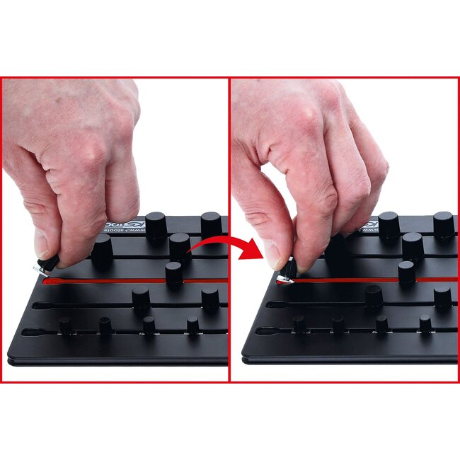 KS Tools Magnetic socket organising system, 38-pcs - 800.0185