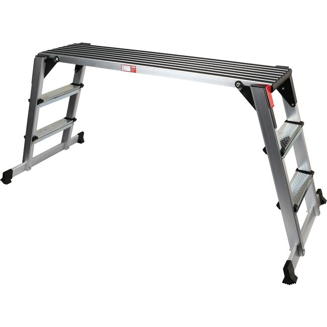 KS Tools Aluminium-Sicherheits-Laufbühne, L1650xB380xH730mm - 800.0985