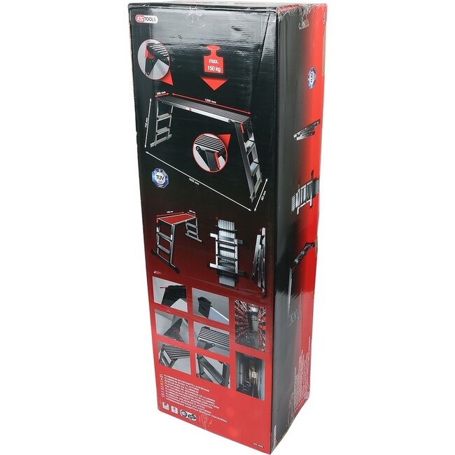 KS Tools Aluminium work platform, 1650x380x730mm - 800.0985
