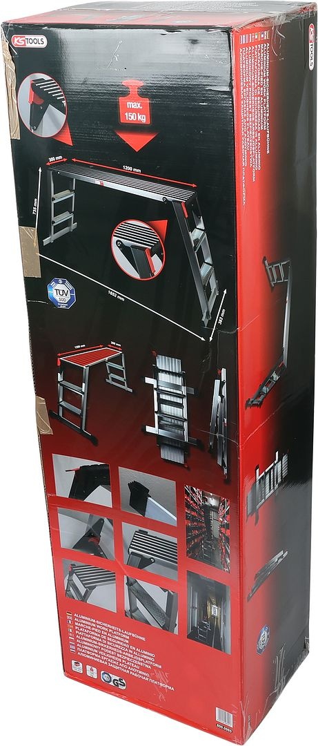 KS Tools Aluminium veiligheids plateau - 1650x380x730mm - 800.0985, foto 4 van 6