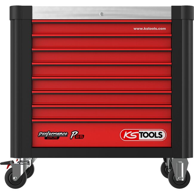 KS Tools Performanceplus Werkstattwagen-Satz P25 mit 564 Werkzeugen für 8 Schubladen - 825.8564