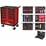 KS Tools RACINGline SCHWARZ/ROT Werkstattwagen mit 7 Schubladen und 598 Premium-Werkzeugen - 826.7598