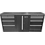KS Tools Workshop cabinet system expansion module, stainless steel worktop, work bench - 866.6050