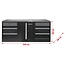 KS Tools Workshop cabinet system expansion module, stainless steel worktop, work bench - 866.6050