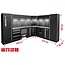 KS Tools Workshop cabinet system, L form, 3400 x 2720 mm, option 1 - 866.6215