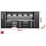 KS Tools Workshop cabinet system, straight, 4600 x 500 mm, option 1 - 866.6230