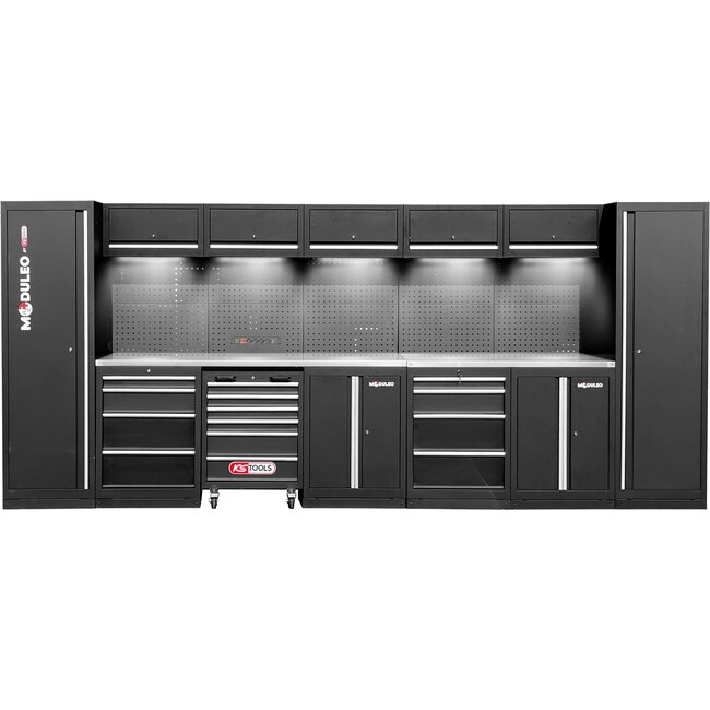 KS Tools Werkplaatskastsysteem - recht - 4600 x 500 mm - variant 1 - 866.6230