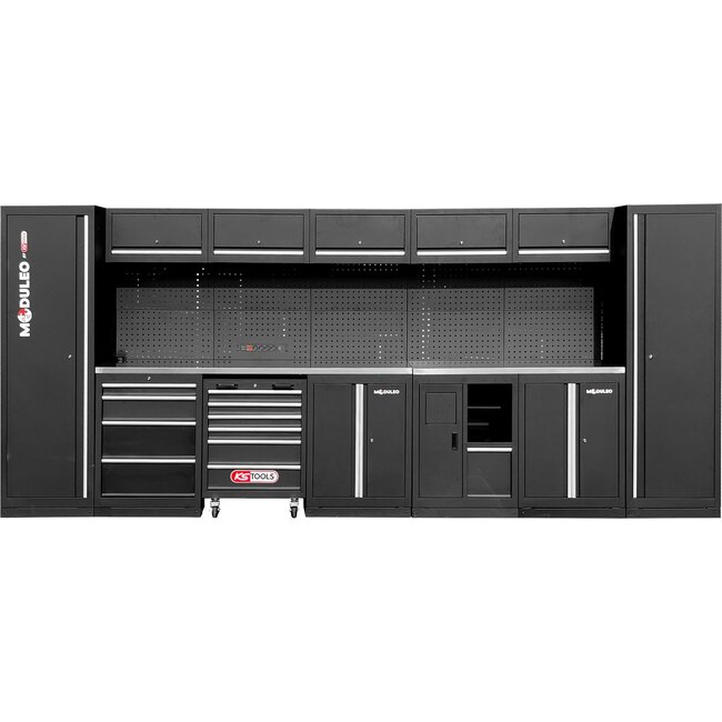 KS Tools Workshop cabinet system, straight, 4600 x 500 mm, option 2 - 866.6235