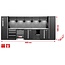 KS Tools Workshop cabinet system, straight, 4600 x 500 mm, option 2 - 866.6235