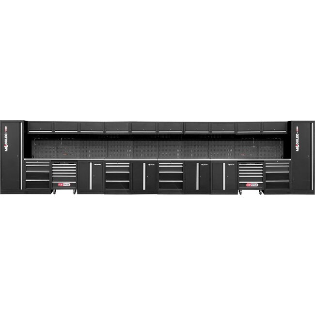 KS Tools Workshop cabinet system, straight, 8000 x 500 mm, option 2 - 866.6260
