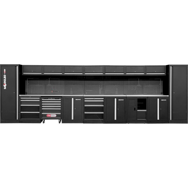 KS Tools Workshop cabinet system, straight, 5960 x 500 mm, option 1 - 866.6265