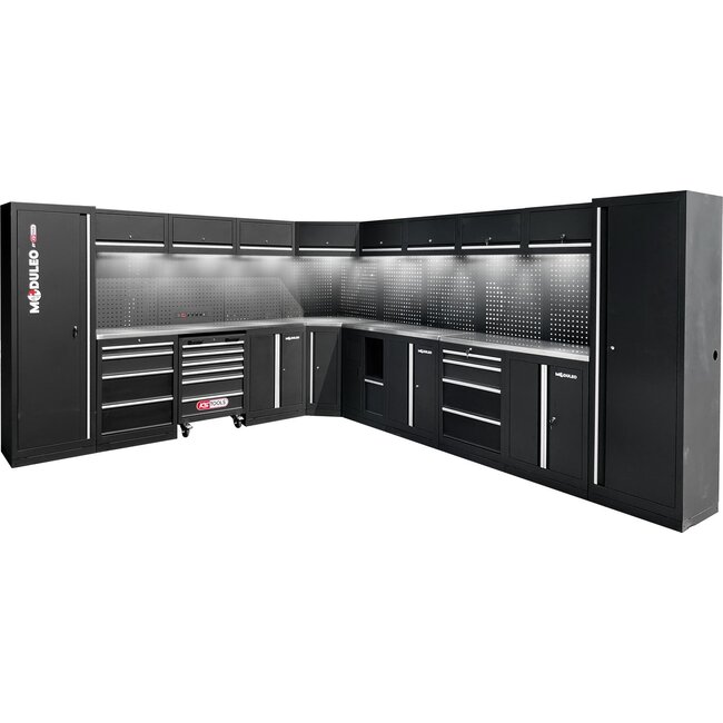 KS Tools Werkplaatskastsysteem - L-vorm - 3400 x 4080 mm - variant 1 - 866.6275