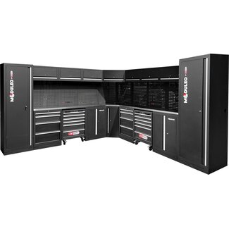 KS Tools Werkstatt-Schranksystem, L-Form, 3400 x 3400 mm