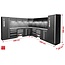 KS Tools Workshop cabinet system, L form, 3400 x 3400 mm - 866.6285