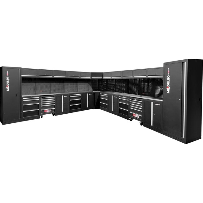 KS Tools Workshop cabinet system, L form, 4760 x 4760 mm - 866.6295