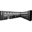 KS Tools Workshop cabinet system, L form, 6120 x 4080 mm - 866.6305