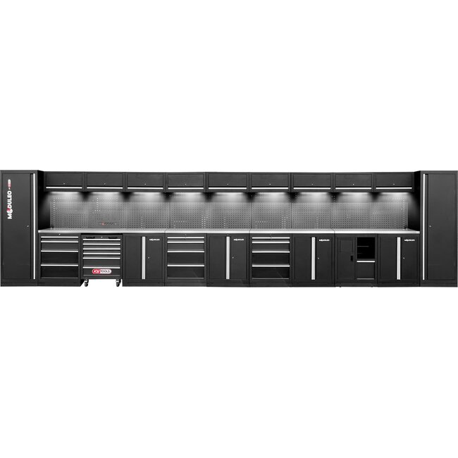 KS Tools Werkplaatskastsysteem - recht - 7320 x 500 mm - variant 1 - 866.6310