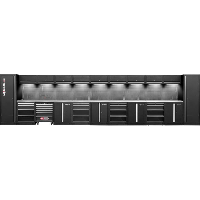 KS Tools Werkplaatskastsysteem - recht - 7320 x 500 mm - variant 2 - 866.6315