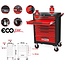 KS Tools ECOline BLACK/RED toolbox with 7 drawers - 897.0007