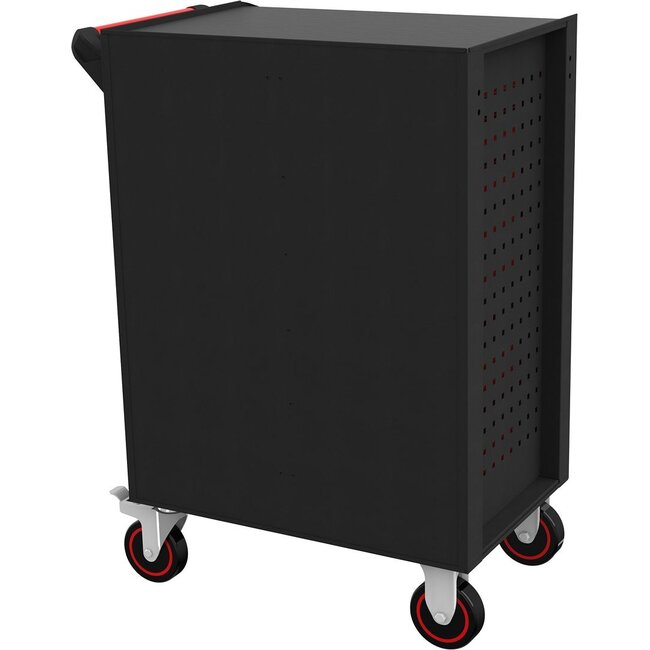 KS Tools ECOline BLACK/RED toolbox with 7 drawers - 897.0007