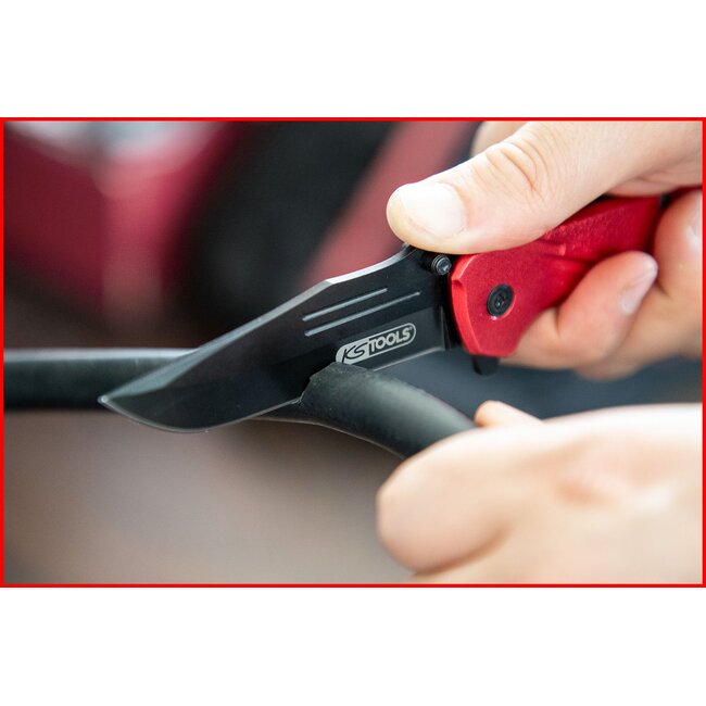 KS Tools Clasp knife with lock and belt cutter - 907.2220