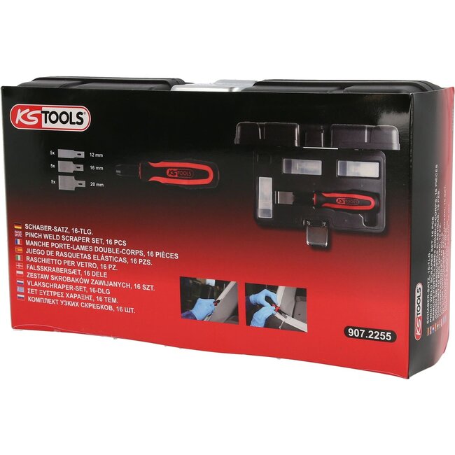 KS Tools Manche porte-couteau double-corps, 16pcs - 907.2255