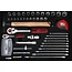 KS Tools 1/4" + 1/2" Electrians tool set, 128 pcs - 911.0628