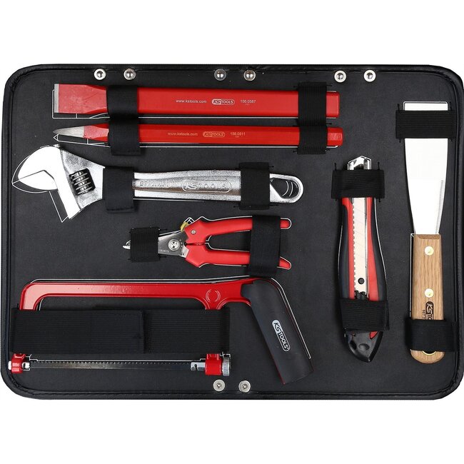 KS Tools 1/4" + 1/2" Electrians tool set, 128 pcs - 911.0628