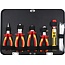 KS Tools 1/4" + 1/2" Electrians tool set, 128 pcs - 911.0628